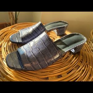 Maryam Nassir Zadeh Sophie Slides Blue Croc